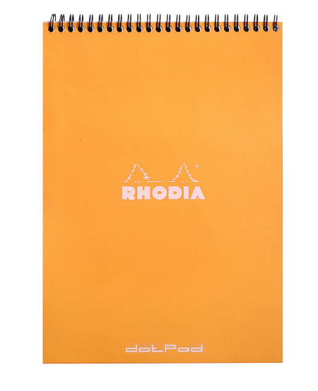 Rhodia Classic Wirebound Notepad - A4 - Orange - Dotted